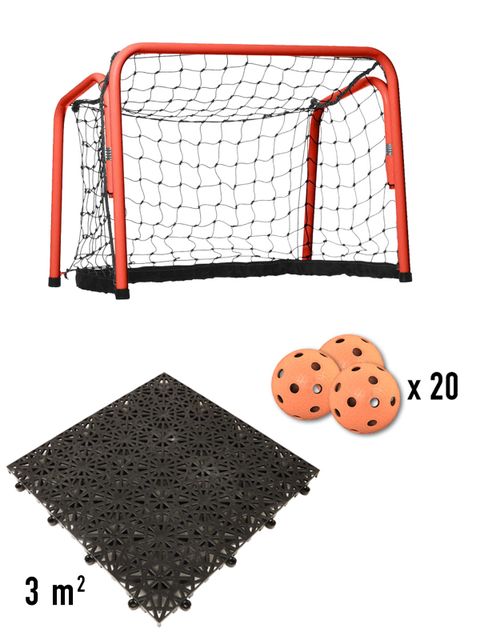 HOME-TRAINING-KIT (1 pcs 60x90-goal, 3m flooring, 20 balls)